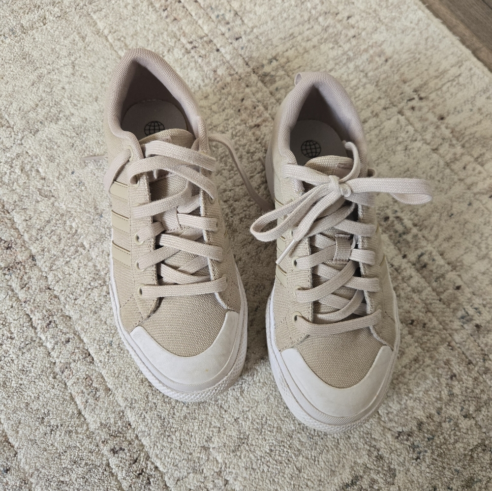 adidas Tan and Cream Women's Sneakers
